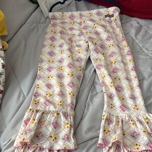 Matilda Jane Pink and Yellow Floral Leggings